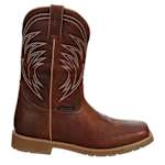 MENS STAMPEDE SOFT TOE WESTERN BOOT - BROWN