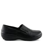 WOMENS MANILA SLIP RESISTANT WORK SHOE - BLACK