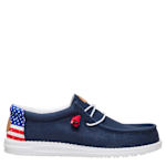 MENS WALLY AMERICANA II SLIP ON SNEAKER - NAVY