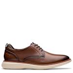 MENS BRANTIN PLAIN TOE OXFORD - DARK TAN
