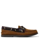 MENS A/O 2-EYE BOAT SHOE - BROWN