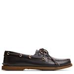 MENS A/O 2-EYE BOAT SHOE - DARK BROWN