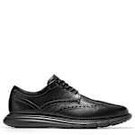 MENS GRAND+ ULTRA WINGTIP OXFORD - BLACK