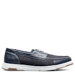 MENS LUCA MOC TOE BOAT SHOE - NAVY