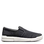 MENS KORE CITY RALLY MESH MOC TOE SLIP ON SNEAKER - BLACK