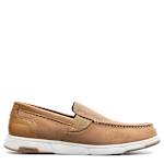 MENS LUCA MOC TOE VENETIAN SLIP ON SHOE - TAN