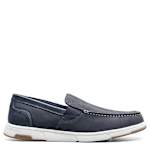 MENS LUCA MOC TOE VENETIAN SLIP ON SHOE - NAVY