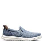 MENS BREW CITY CANVAS EZ HANDS FREE MOC TOE SNEAKER - NAVY