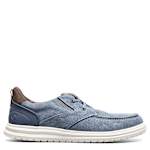 MENS BREW CITY CANVAS EZ HANDS FREE MOC TOE SHOE - NAVY