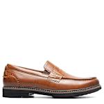 MENS OSLO MOC TOE PENNY LOAFER - COGNAC