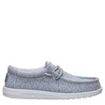 MENS WALLY STRETCH JERSEY SLIP ON SNEAKER - GREY