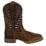 MENS HYBRID VENTTEK SQUARE TOE WESTERN BOOT - BROWN