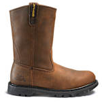 MENS REVOLVER STEEL TOE WORK BOOT - DARK BROWN