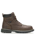 MENS FLOORHAND PLAIN TOE WORK BOOT - DARK BROWN