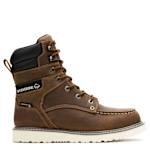 MENS X JORDAN DAVIS TRADE WEDGE 8" MOC TOE STEEL TOE - BROWN