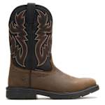 MENS RANCHER LEVEL STEEL TOE PULL ON WELLINGTON BOOT - BLACK