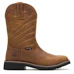 MENS X JORDAN DAVIS RANCHER FLAG LX WELLINGTON WORK - DARK TAN