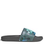 MENS MINECRAFT ADILETTE SHOWER SLIDE SANDAL - GREY