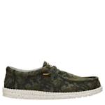 MENS WALLY STRETCH JERSEY SLIP ON SNEAKER - GREEN