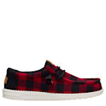 MENS WALLY SLIP ON SNEAKER - RED