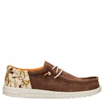 MENS WALLY SLIP ON SNEAKER - BROWN