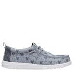 MENS WALLY MICKEY JERSEY SLIP ON SNEAKER - GREY