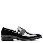MENS TUX STRAP SLIP ON - BLACK