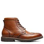 MENS REDFORD WINGTIP LACE-UP BOOT - COGNAC