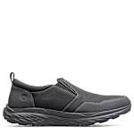 MENS JESTER MOC TOE SLIP ON - BLACK