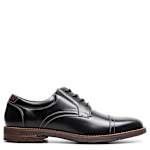 MENS FITZ FLEX PLAIN TOE OXFORD - BLACK