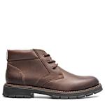 MENS BRIGGS PLAIN TOE CHUKKA BOOT - BROWN