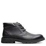 MENS BRADY PLAIN TOE LACE-UP BOOT - BLACK