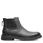 MENS BRADY PLAIN TOE CHELSEA BOOT - BLACK
