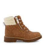 GIRLS LITTLE-BIG KID JADE ZIP LACE UP BOOT - COGNAC