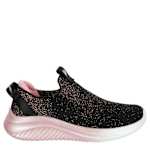 GIRLS LITTLE-BIG KID ULTRA FLEX SLIP ON SNEAKER - BLACK