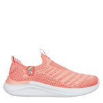 GIRLS LITTLE-BIG KID ULTRA FLEX SLIP ON SNEAKER - CORAL