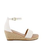 GIRLS LITTLE-BIG KID MARREN WEB WEDGE - WHITE