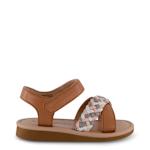 GIRLS TODDLER APPLE BRAID STRAP SANDAL - COGNAC