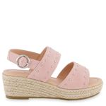 GIRLS LITTLE-BIG KID MARREN STRAP WEDGE SANDAL - BLUSH