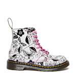 GIRLS LITTLE-BIG KID 1460 COMBAT BOOT - WHITE