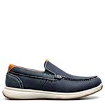 BOYS CROSSOVER MOC TOE SLIP ON JR LOAFER - NAVY