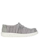 HEYDUDE BOYS WALLY YOUTH SOX SLIP ON SNEAKER - GREY