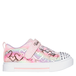 GIRLS TODDLER TWINKLE SPARKS-OMBRE LOVE LIGHTED SNEAKER - PINK