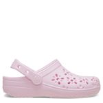 GIRLS TODDLER CLASSIC FLORAL CUT OUT CLOG - PALE PINK
