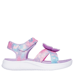 GIRLS JUMPSTERS SANDAL BUTTERFLY BRIGHTS LIGHT UP SANDAL - WHITE