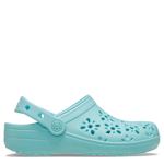 GIRLS TODDLER CLASSIC FLORAL CUT OUT CLOG - AQUA