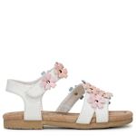 GIRLS TODDLER-LITTLE KID SUNFLOWER-T SANDAL - WHITE