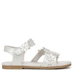 GIRLS LITTLE-BIG KID SUNFLOWER-K SANDAL - WHITE