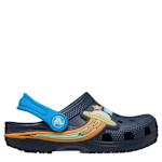 CROCS BOYS TODDLER CLASSIC UFO LIGHTS CLOG - NAVY