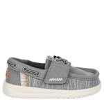 BOYS TODDLER WELLS CLASSIC BOAT SHOE - GREY